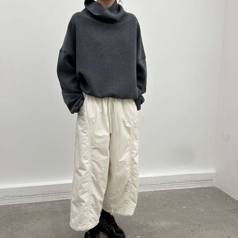 韓 翻領落肩上衣 4色 size