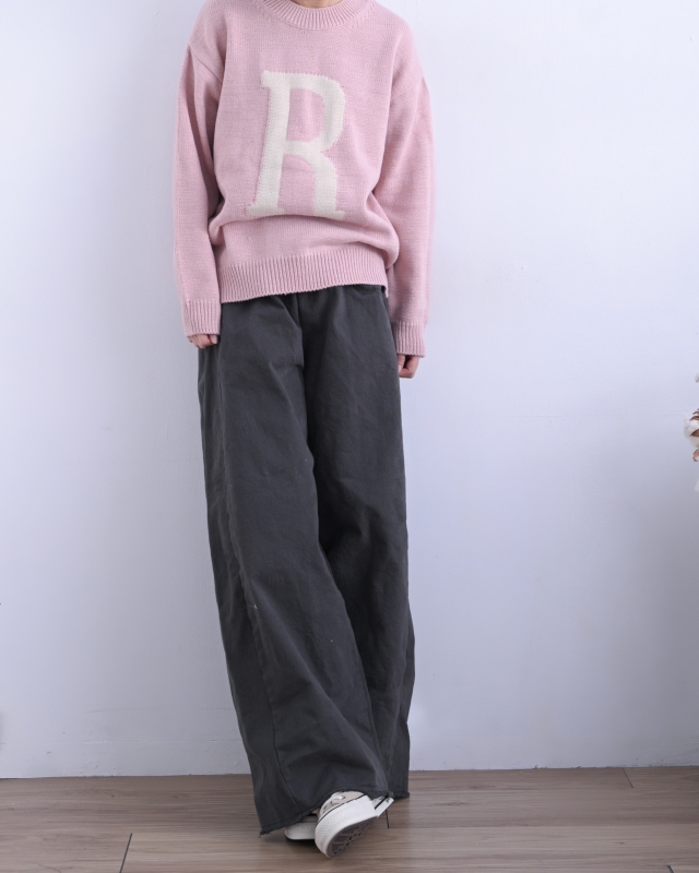 韓 大R英文字上衣 3色 size