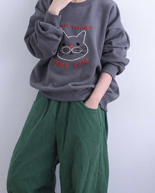 韓 縫線大頭咪上衣 3色 size