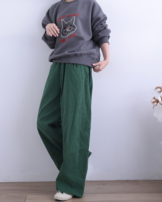 韓 縫線大頭咪上衣 3色 size