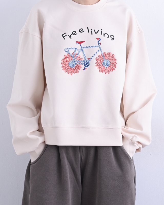 韓 花腳踏車上衣 2色 size