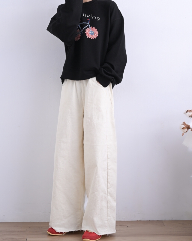 韓 花腳踏車上衣 2色 size