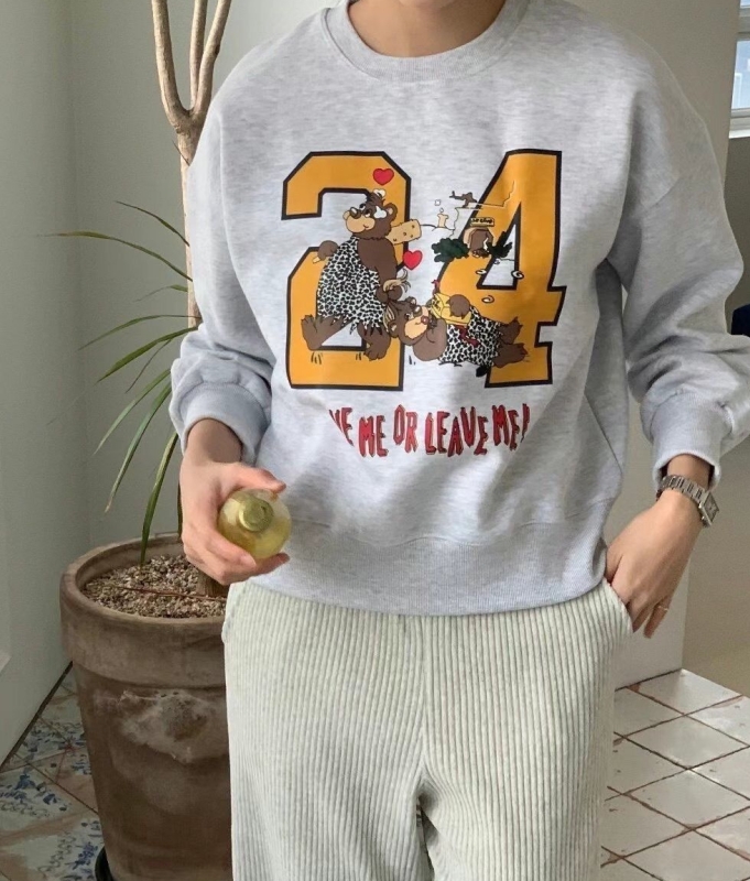 韓 24熊上衣 2色 size