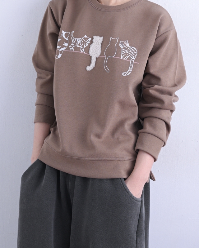 韓 喵喵背影上衣 2色 size