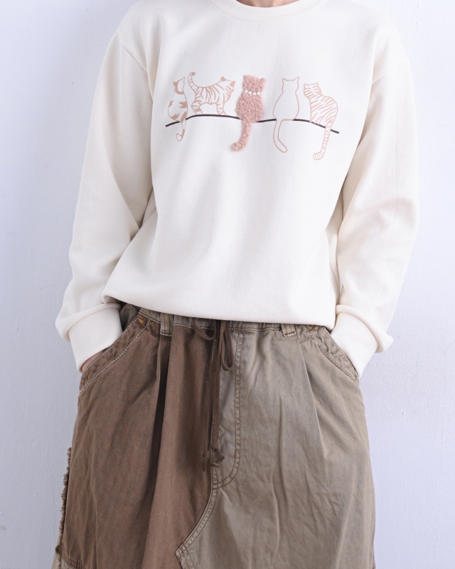 韓 喵喵背影上衣 2色 size