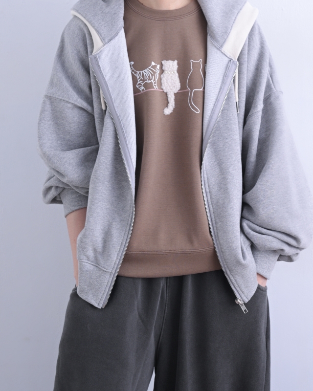 韓 喵喵背影上衣 2色 size