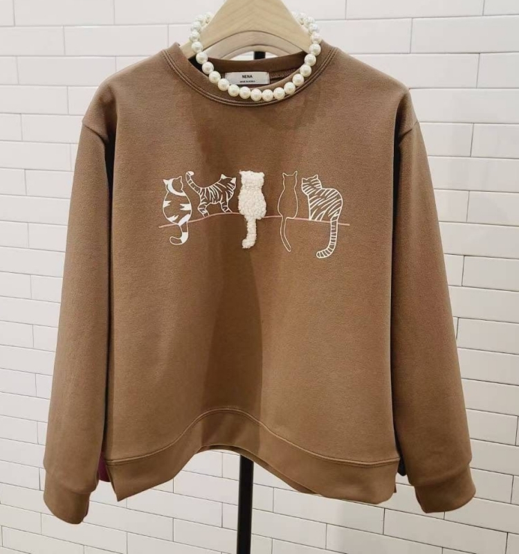 韓 喵喵背影上衣 2色 size