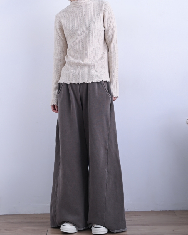 韓 小高領人字紋上衣 5色 size