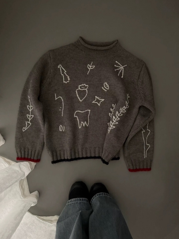 韓 線條圖案上衣 3色