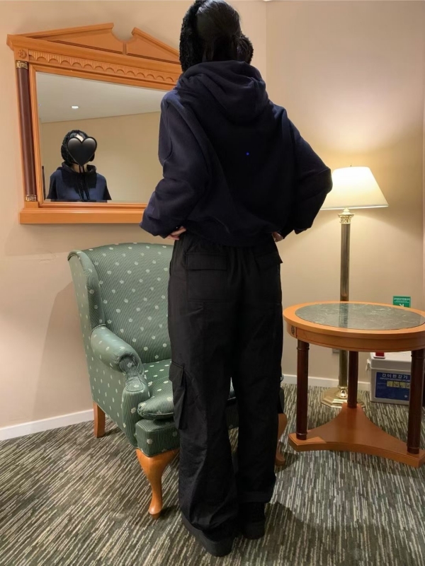 韓 短版連帽上衣 5色 size