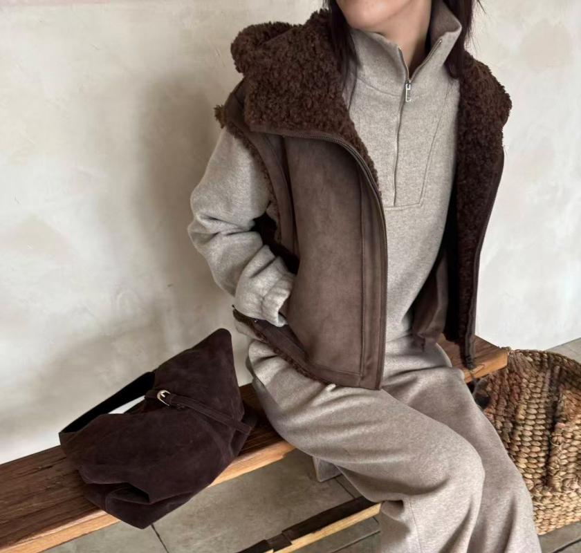 韓 拉鍊立領上衣 4色 size