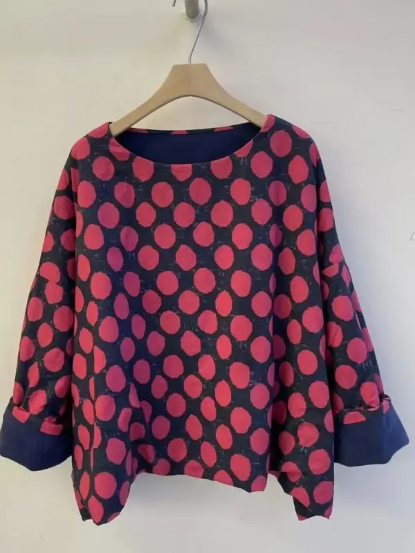 韓 兩面穿點點上衣 3色 size