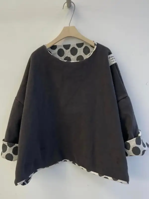 韓 兩面穿點點上衣 3色 size