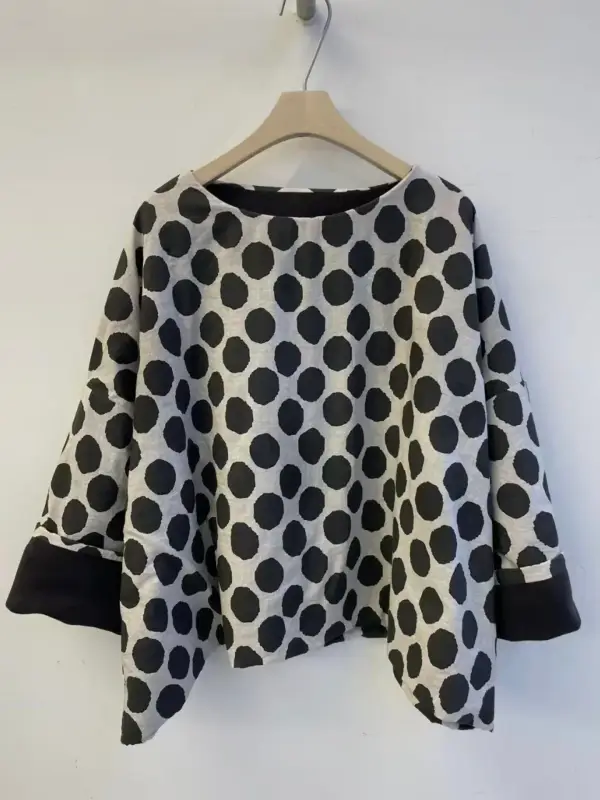 韓 兩面穿點點上衣 3色 size