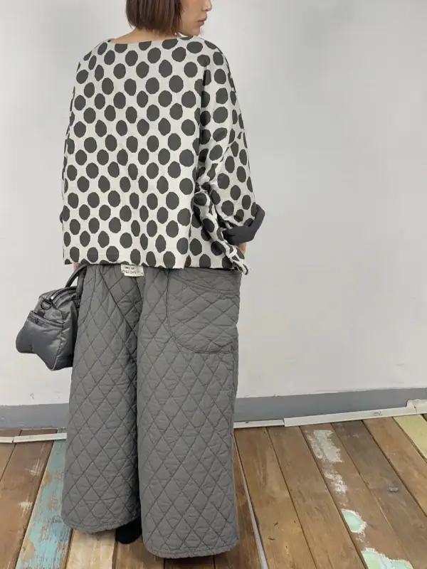 韓 兩面穿點點上衣 3色 size