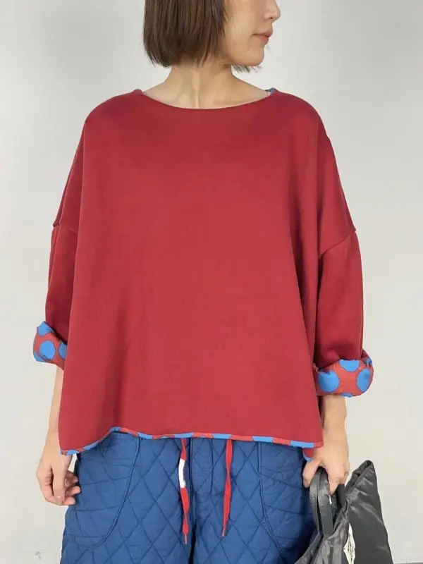 韓 兩面穿點點上衣 3色 size