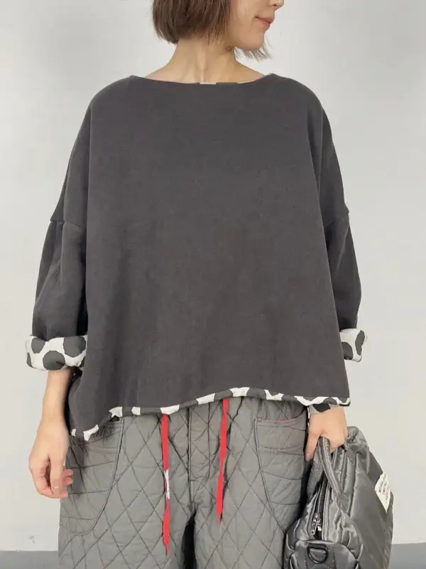 韓 兩面穿點點上衣 3色 size