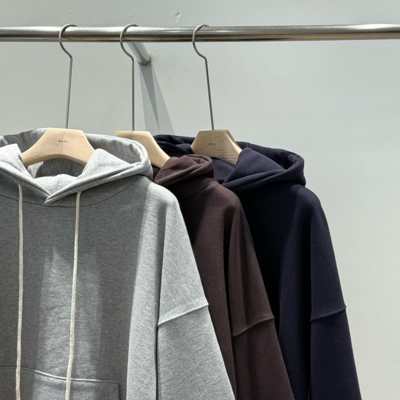 韓 配色袖口連帽上衣 3色