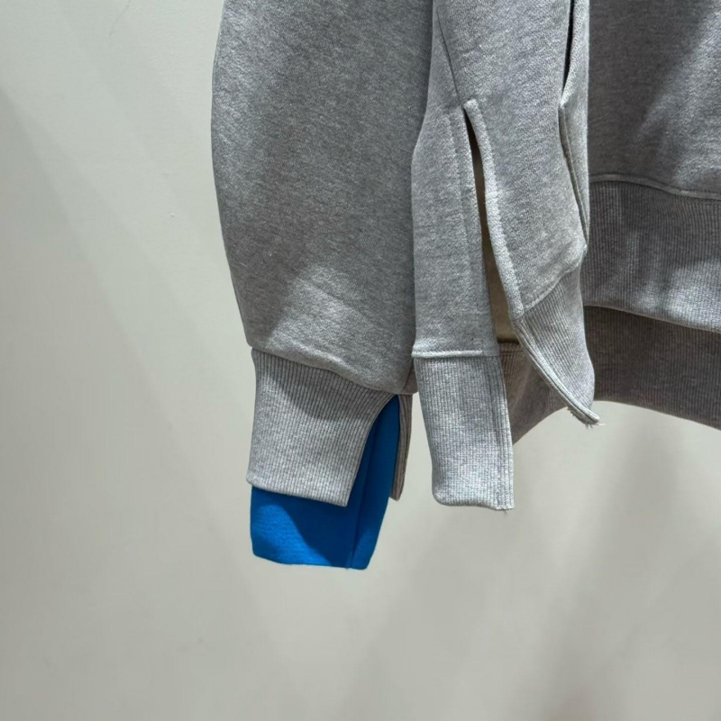 韓 配色袖口連帽上衣 3色