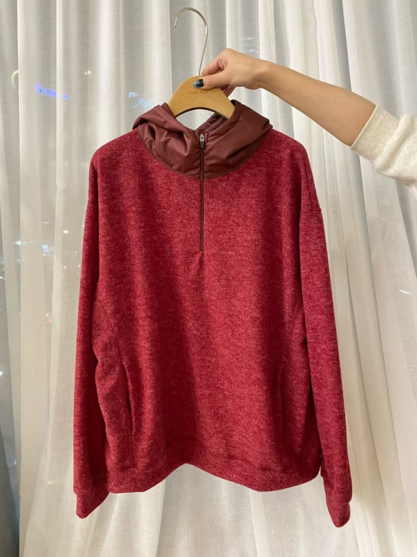 韓 混色感拉鍊連帽上衣 4色 size