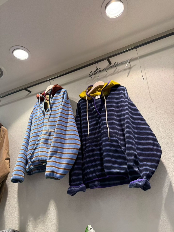 韓 配色帽連帽上衣 2色 size