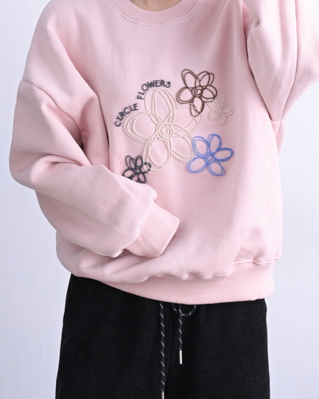 韓 繡線花上衣 2色 size