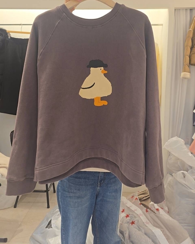 韓 戴帽鴨子上衣 2色 size