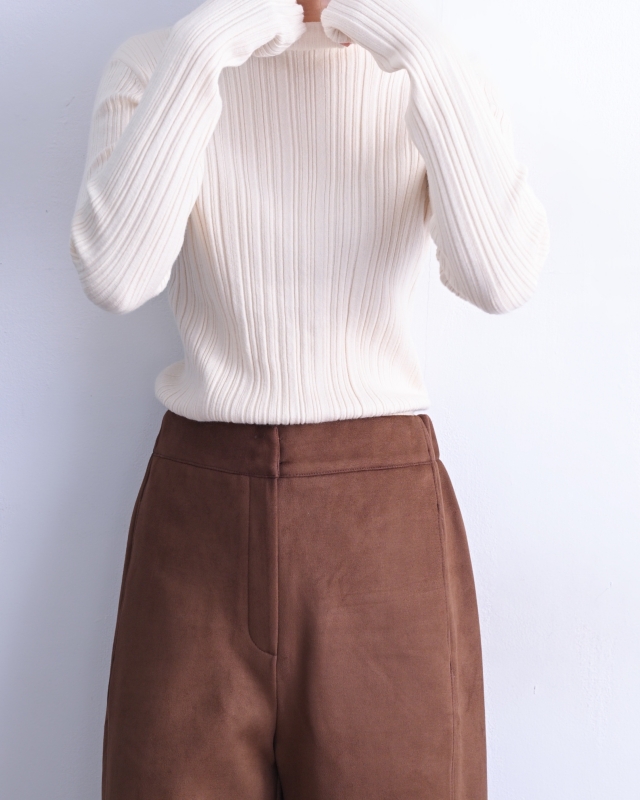 韓 人字紋小高領上衣 5色 size