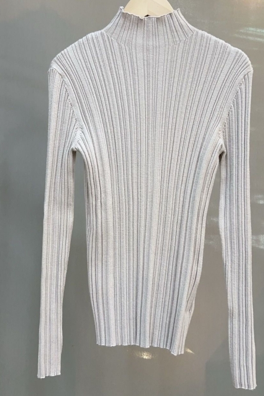 韓 人字紋小高領上衣 5色 size