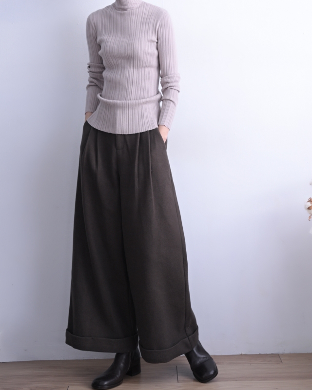 韓 人字紋小高領上衣 5色 size