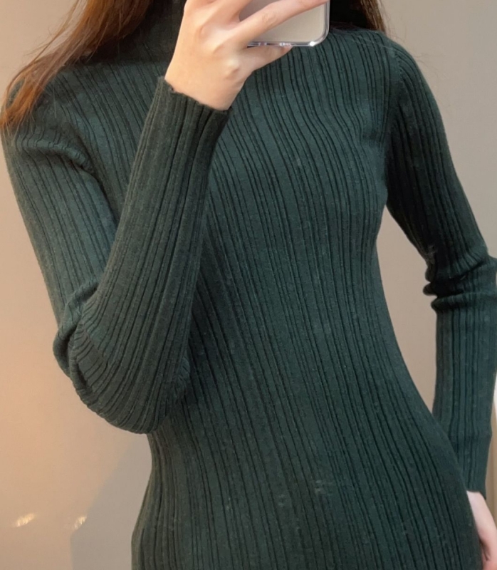 韓 人字紋小高領上衣 5色 size