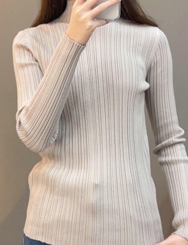 韓 人字紋小高領上衣 5色 size