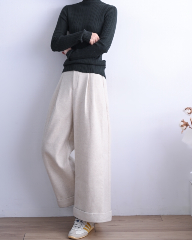 韓 人字紋小高領上衣 5色 size