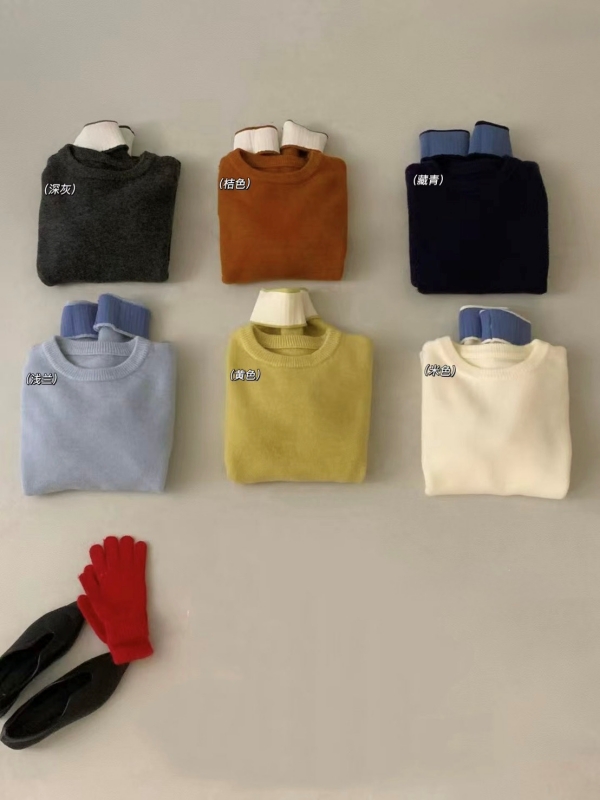 韓 配色袖上衣 6色