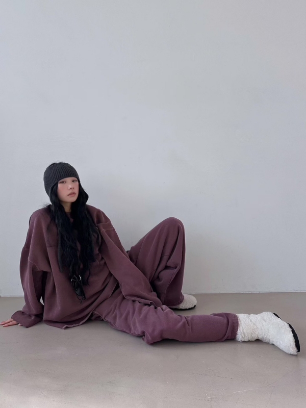 韓 洗舊素色上衣 12色