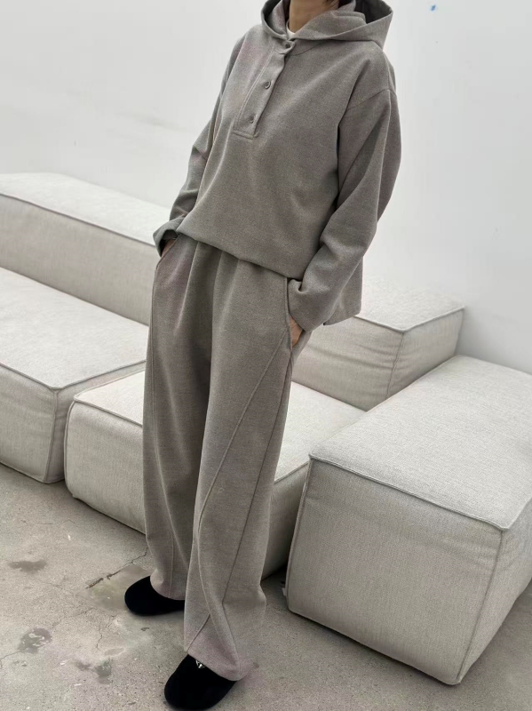 韓 三釦連帽上衣 3色 size