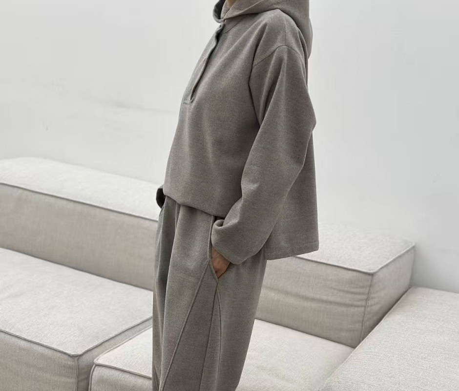 韓 三釦連帽上衣 3色 size