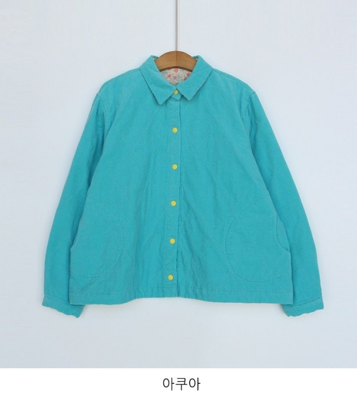 韓 配色圓釦襯衫 3色