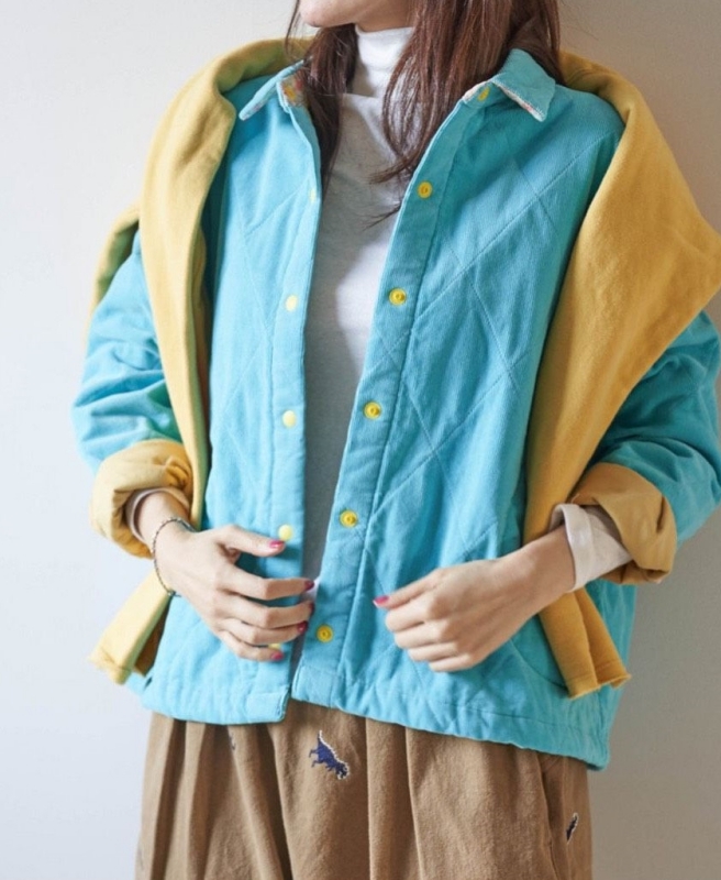 韓 配色圓釦襯衫 3色