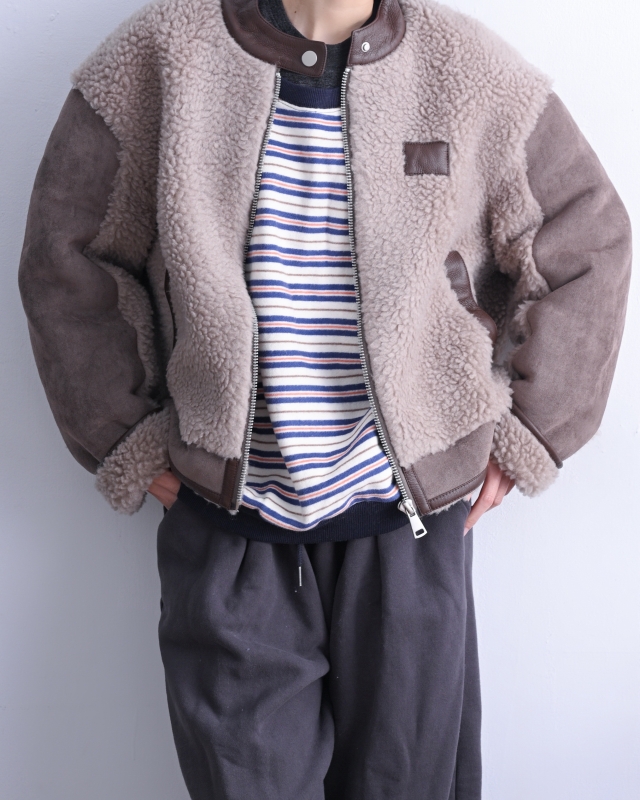 韓 圓領細條上衣 2色 size