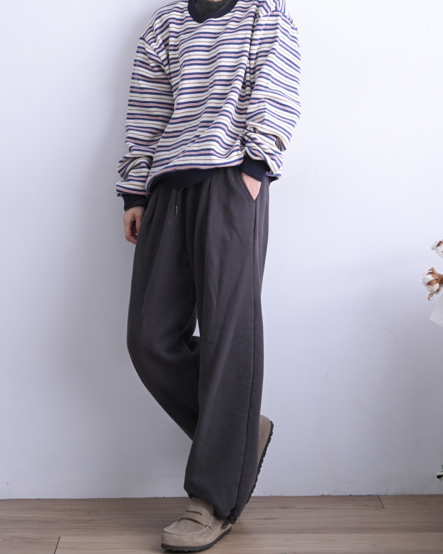 韓 圓領細條上衣 2色 size