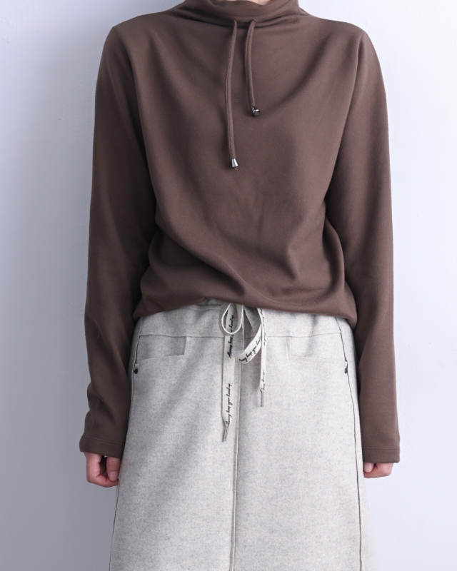 韓 領拉繩上衣 4色 size