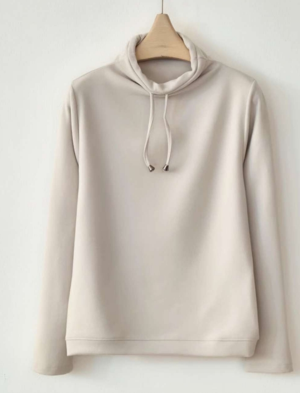 韓 領拉繩上衣 4色 size