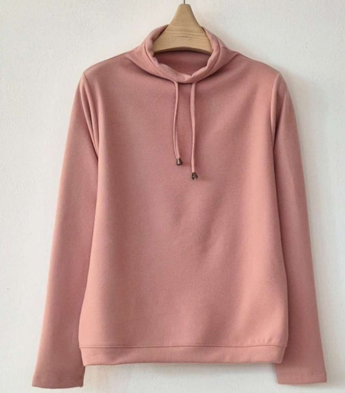 韓 領拉繩上衣 4色 size