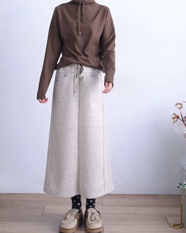 韓 領拉繩上衣 4色 size