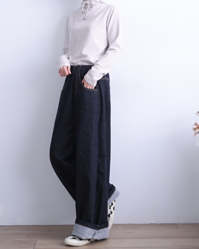 韓 領拉繩上衣 4色 size