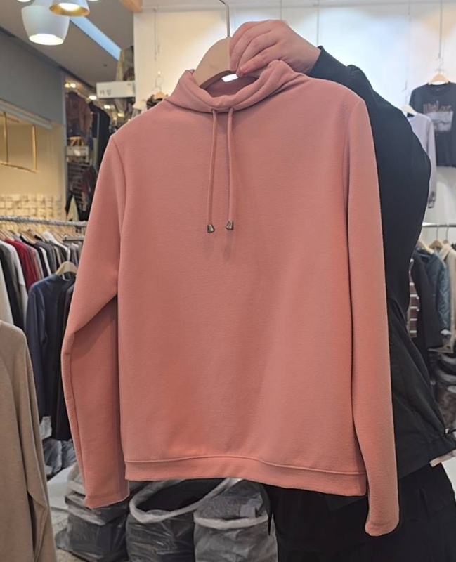 韓 領拉繩上衣 4色 size