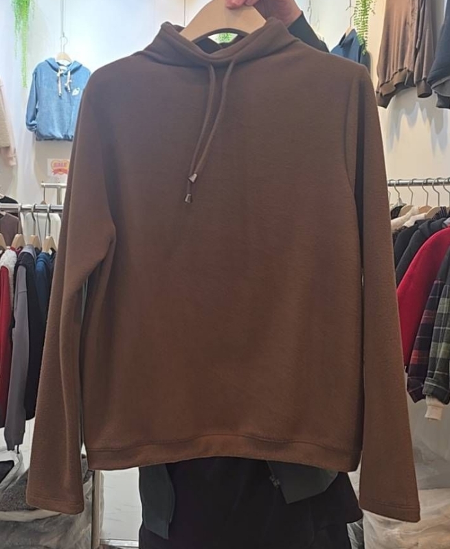 韓 領拉繩上衣 4色 size