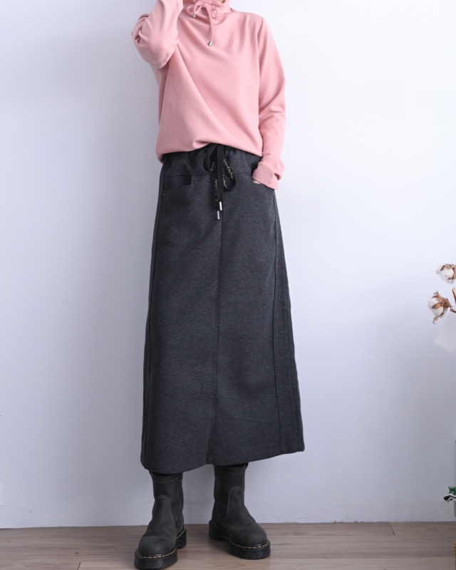 韓 領拉繩上衣 4色 size