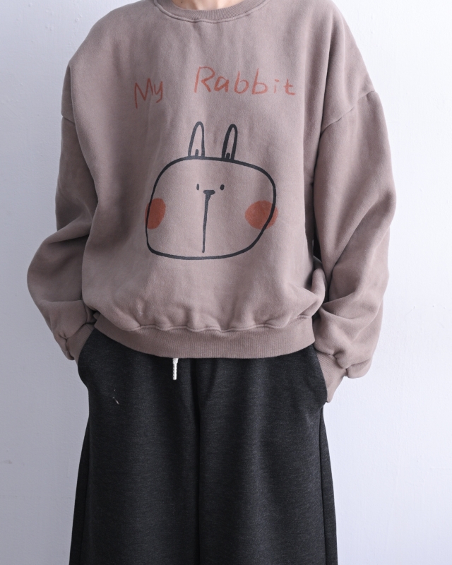 韓 大臉兔上衣 3色 size